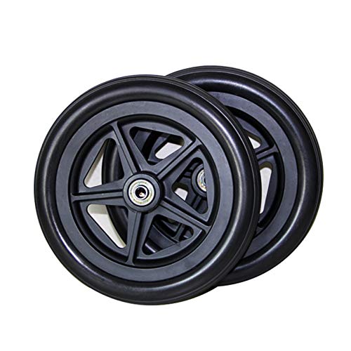 YSJX 2 Piezas Ruedas para Silla de Ruedas de 7inch/180mm,8inch/200mm Ruedas Sólidas de Repuesto para Silla de Ruedas,Scooters,Sin Marcas,Universal
