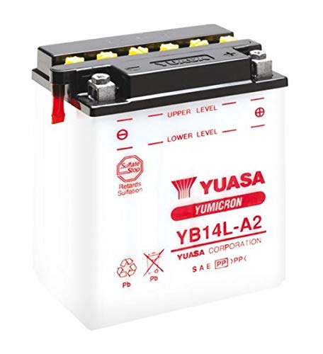 YUASA BATERIA YB14L-A2 abierto - sin ácido