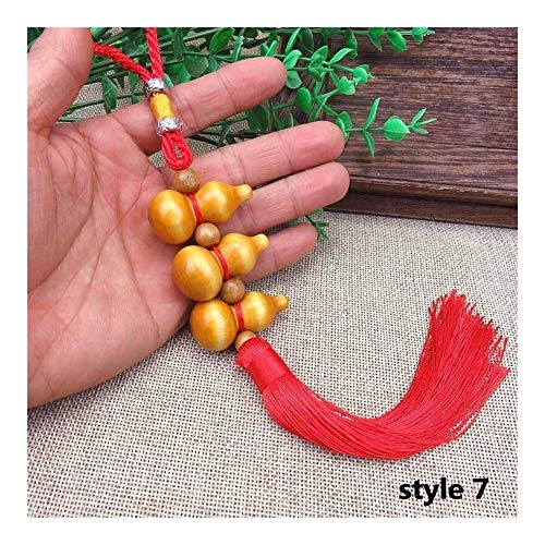 YUNGYE Llavero 1Pcs Rojo Nudo Chino Cinco Emperador Dinero Colgante Decoración Afortunada del Encanto Antiguo De La Moneda Buena Fortuna Accesorios del Coche (Color : Style 7)