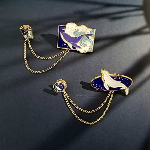 YUNHOME Broche Pins Broche para Solapa Broche Breastpin Broche De Ballena Grúa Ins Marea Personalidad Insignia De Metal Mochila Decoración Broche Insignia Ropa Medalla Antideslumbrante,Teléfono
