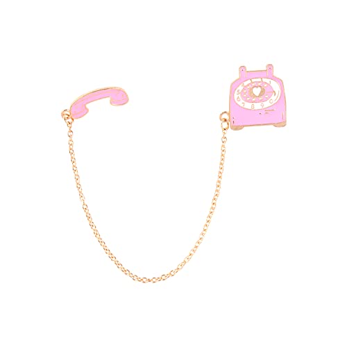 YUNHOME Broche Pins Broche para Solapa Broche Breastpin Broche De Ballena Grúa Ins Marea Personalidad Insignia De Metal Mochila Decoración Broche Insignia Ropa Medalla Antideslumbrante,Teléfono