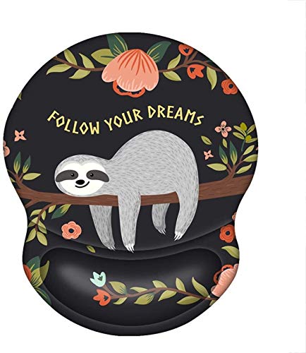 YUNLAN Alfombrilla de ratón, gel ergonómico muñeca almohadilla de soporte de ratón, gran antideslizante almohadilla de ratón dolor duradero y cómodo, conveniente for la oficina, casa escribiendo fácil