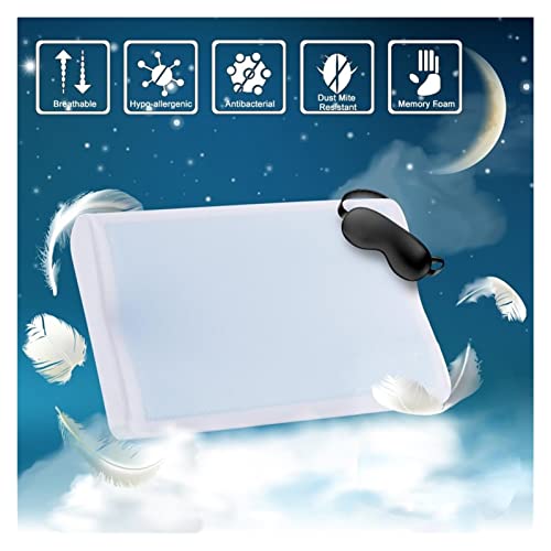 YUSWPX Verano Mariposa Memoria Espuma Almohada Hielo refrigeración Gel Almohada Cervical Proteger Masaje Almohadas ortopédicas for Dormir (Color : Butterfly Shape, Size : 50x30x10x7)
