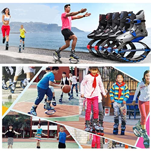 YVX Zapatos de Salto Zapatos de Salto de Ejercicio para Adultos, Zapatos de Salto portátiles para aliviar el Dolor de Rodilla, Zapatos de Rebote para coordinar el Cuerpo (Tamaño: 70-90 KG, Color