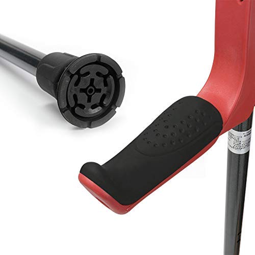 YYAI-HHJU (1 Unidad) De Muletas Ergonómicas para El Antebrazo: Ajustables para Adultos, Plegables, Ergonómicas, Amortiguadoras, Antideslizantes, Plataformas De Reposo para Las Rodillas, Color Blanco