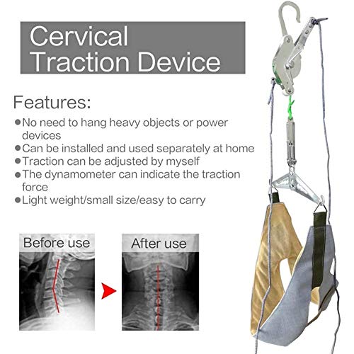 YYSDH Tracción Cervical, Overdoor De Tracción Cervical Ensanchador De Cuello - Descompresión Espinal Ortopedia Terapia Física Tracción En La Parte Superior Máquina El Alivio del Dolor
