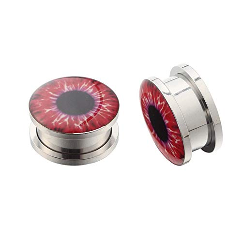 ZAGO El Estiramiento del oído de Inicio Oído Europea American Metal y Acero Inoxidable Goteo del Aceite Abrir Mucho los Ojos aurícula punción joyería Unisex Acero quirúrgico Kit Estiramiento del oído