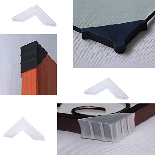 Zaky - Protector de bordes de mesa para esquinas de cristal y espejo (20 unidades) (6 x 63 mm)