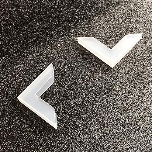 Zaky - Protector de bordes de mesa para esquinas de cristal y espejo (20 unidades) (6 x 63 mm)
