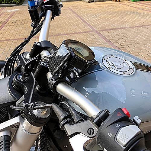 ZALAGA TPMS Motocicleta Moto Motor Scooter NeumáTico Sistema de Monitoreo de NeumáTicos con Pantalla Solar TMPS Impermeable en Tiempo Real