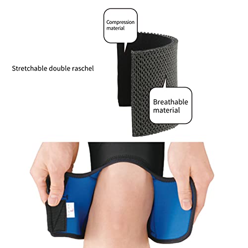 ZAMST ZK-7 Rodillera Deportiva - Rodillera de Menisco y Ligamiento Ajustable para Estabilización Lateral y Anterior – Rodillera Rotuliana con Diseño A Pequeña