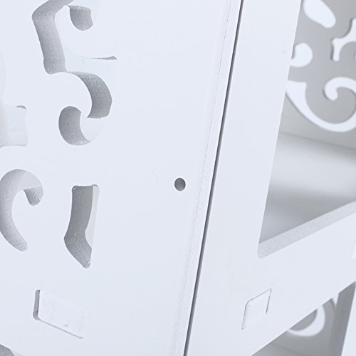 Zapatero de 3 Niveles, Soporte para Exhibición de Zapatos, Zapatero Abierto de Tablero de PVC Impermeable Blanco, para Entrada Pasillo Sala de Estar, 40 × 23 × 51cm
