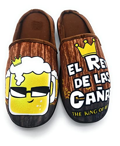 Zapatillas Casa Hombre Invierno Juveniles, cómodas y calentitas (Se recomienda una talla más de la habitual) (41, Marrón, numeric_41)