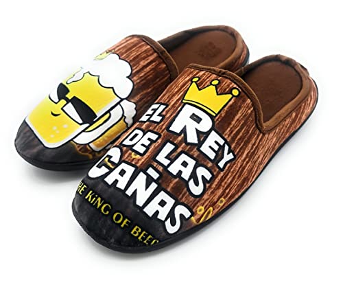 Zapatillas Casa Hombre Invierno Juveniles, cómodas y calentitas (Se recomienda una talla más de la habitual) (41, Marrón, numeric_41)