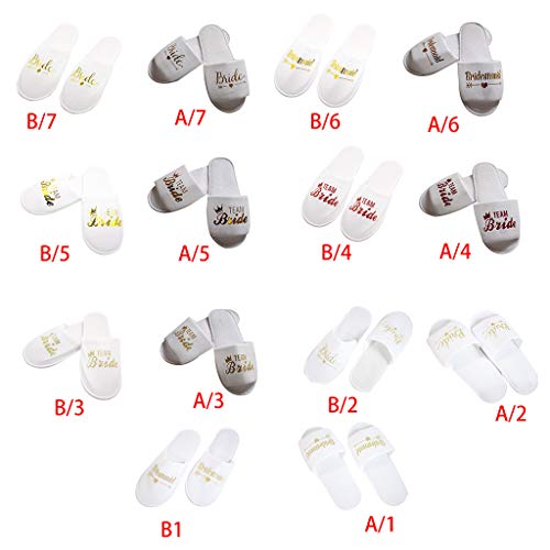 Zapatillas de boda nupcial Novia Pijamas Party Hotel Desechable Zapatillas Desechables para Niños