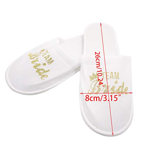 Zapatillas de boda nupcial Novia Pijamas Party Hotel Desechable Zapatillas Desechables para Niños