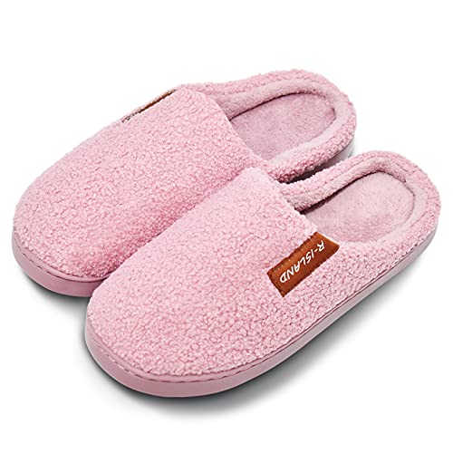 Zapatillas De Casa Para Mujer De Invierno, Zapatillas De Casa De Mujer Con La Memoria De Goma Zapatillas De Casa Antideslizantes Para Interior Y Exterior , Cómoda Y Suave