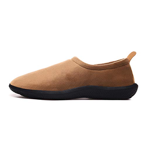 Zapatillas de Invierno Mujer Hombre Pantuflas de algodón con Memoria Zapatillas de Estar Al Aire Libre Forro cálido Pantuflas Mocasín Estilo