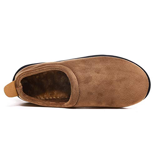 Zapatillas de Invierno Mujer Hombre Pantuflas de algodón con Memoria Zapatillas de Estar Al Aire Libre Forro cálido Pantuflas Mocasín Estilo