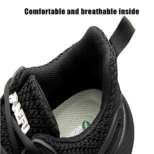 Zapatillas de Seguridad Hombre Punta de Acero Calzado de Trabajo para Comodas Zapatos de Industria y Construcción Ligeros 35-48 EU