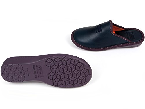 Zapatillas Señora Piel Azul Marino (38)