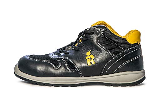 Zapato De Seguridad Euroroutier Sporting Middle Black S1P A + E + Fo + Sra (Numeric_48)
