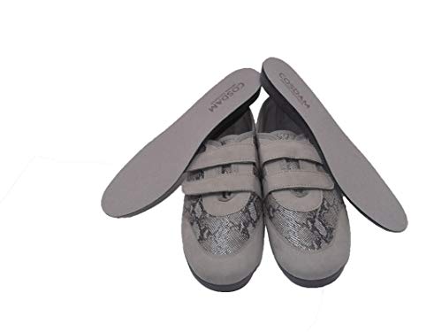 Zapato/Mujer/Cosdam/Plantilla Extraíble/Apto Plantilla ortopédica/Cuña 2 cm/Empeine Téxtil/Suela Goma/Color Gris Perla/Talla 37