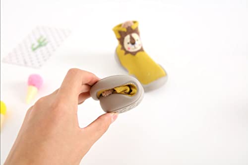 Zapatos de bebé Primeros para Caminar, 6-36 Meses calcetín Zapatos Zapatillas de bebé,Catus Zanahoria Kids Socks Boy Girl Toddler Rubber TPR Soft Sneakers (Fox, Numeric_19)