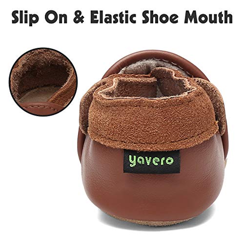 Zapatos de Bebé Suave Cómodo Zapatos para Bebé Niño Ligero Flexible Pantuflas para Interiores Al Aire Libre Primeros Caminantes, Zorro marrón 12-18 Meses