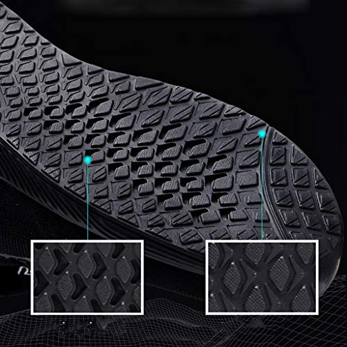 Zapatos de Seguridad para Hombre Trabajo con Punta de Acero, Zapatillas Deportivas al Aire Libre Moda Resistentes Deslizamiento Ligeras y Transpirables Suela Blanda Negro Yvelands(44)