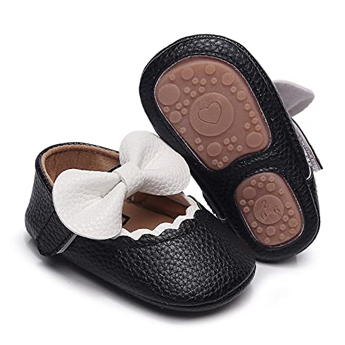 Zapatos niña bebé Zapatos Bebe Primeros Pasos de de Cuero PU Zapatos Princesa niñas con Inclinarse Zapatos para niños pequeños Antideslizante con Punta Cerrada cómodos Merceditas niña Zapato Feroz