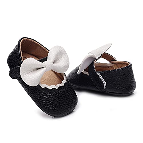 Zapatos niña bebé Zapatos Bebe Primeros Pasos de de Cuero PU Zapatos Princesa niñas con Inclinarse Zapatos para niños pequeños Antideslizante con Punta Cerrada cómodos Merceditas niña Zapato Feroz