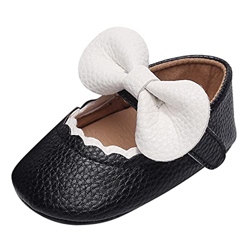 Zapatos niña bebé Zapatos Bebe Primeros Pasos de de Cuero PU Zapatos Princesa niñas con Inclinarse Zapatos para niños pequeños Antideslizante con Punta Cerrada cómodos Merceditas niña Zapato Feroz