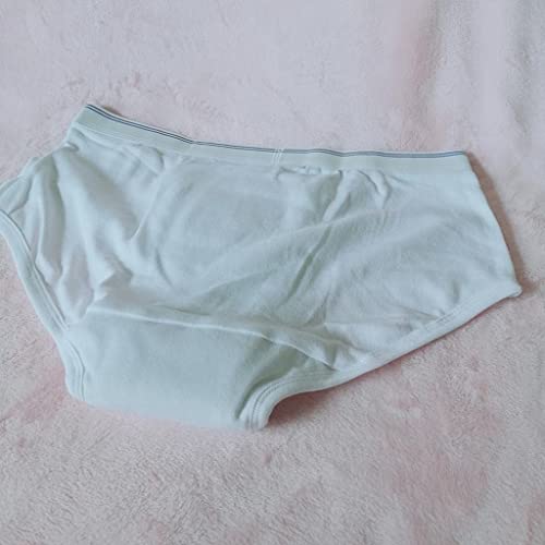 ZAYZ Respirable Algodón Bragas para Cuidado de Incontinencia para Hombres, Lavable Reutilizable Calzoncillos de Pañales para Adultos Ropa Interior con 150ml Almohadilla Absorbente