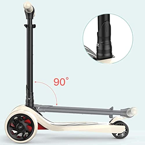ZBBN Scooter Kids Ruedas LED Grandes y Altura Ajustable Adecuado para Scooter para niños de 3 a 12 años, Scooter de Juguete para niños (Color: Pink)