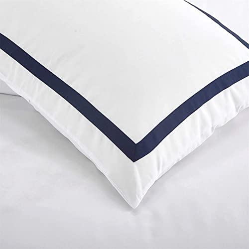 ZCRR Ultra Suave Cepillado De Microfibra Funda Nórdica, La Cubierta del Duvet Hotel Quality, Manta Cubierta De Arrugas Resistente A La Decoloración del Lecho(Size:220x240cm(87x94inch),Color:Azul)