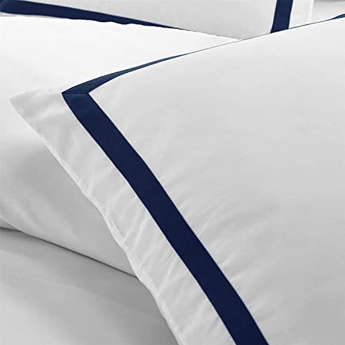 ZCRR Ultra Suave Cepillado De Microfibra Funda Nórdica, La Cubierta del Duvet Hotel Quality, Manta Cubierta De Arrugas Resistente A La Decoloración del Lecho(Size:220x240cm(87x94inch),Color:Azul)