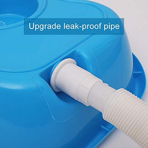 Zdcdy Lavabo de Champú en La Cama, Lavacabezas Bandejas Lavar con Tubería de Agua para Pacientes de Edad Avanzada y Mujeres Embarazadas, con Partículas de Masaje para Cabeza y Cuello