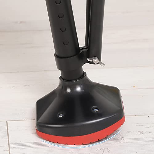 ZDM 1 Piezas Muleta Manos Libres Muleta de Rodilla, Muleta Indolora, Reemplazar Muleta, Negro, De pie, Plataforma de Descanso para Rodillas