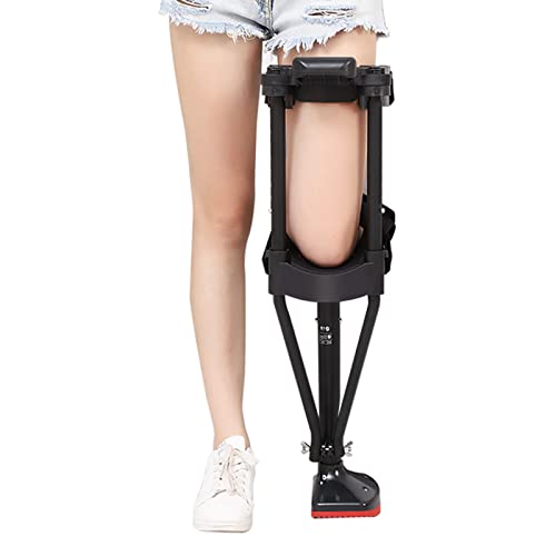 ZDM 1 Piezas Muleta Manos Libres Muleta de Rodilla, Muleta Indolora, Reemplazar Muleta, Negro, De pie, Plataforma de Descanso para Rodillas