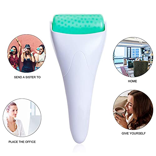 ZEACCT Ice Roller,Rodillo de Hielo Para Rostro y Ojos,Terapia Facial Antiarrugas y Reducir la HinchazóN de LíNeas Finas Para de Rostro y Cuerpo Masaje