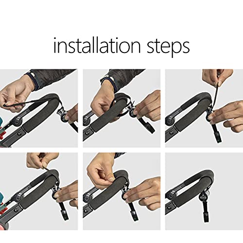 Zeaye Ganchos Carro Bebé de Baby -Ganchos Carrito Bebé Universal Ganchos para Silla de Paseo Engancha de Cochecito Ganchos Para Cambiar Pañales y Bolsa de Compras (Negro)