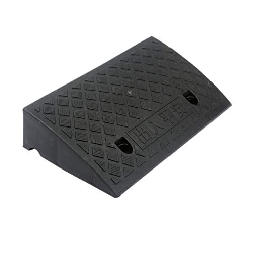 ZECAN Rampas De Goma Portátiles para Bordillos, Almohadilla para Pendientes De Automóvil De Alta Resistencia, Cinturón De Carretera De Plástico De Movilidad Liviana (Negro)