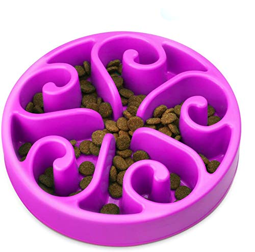 Zellar Comedero para Que Perros coman despacio - Alimentación Lenta + Interactivo + Freno a la hinchazón + Cuencos para Perros, se adaptan a Perros y Gatos pequeños, medianos