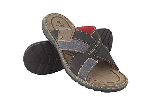 Zerimar Sandalias de Vestir | Chanclas Hombre Piel | Sandalias Casuales Hombre | Chanclas Punta Abierta Cuero | Sandalias Elegantes Hombre