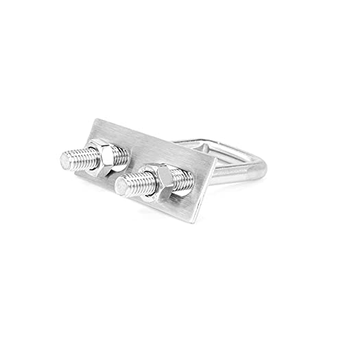 Zhenyuding Tornillos en U 4 Piezas Pernos Acero Inoxidable U M6 Tornillos en U Cuadrados U-Pernos Tornillo Forma U Rosca Pernos UCuadrados Pernos en U Cuadrados para Coches Industriales