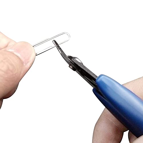 ZHITING 2PCS Alicates de Corte Diagonal,fosa alicates de corte de precisión,Pinzas de corte de alambre diagonal diagonal,Precisión Cortador Alicates Impresora 3D Cortador de Alambre,Modelo 170 azul