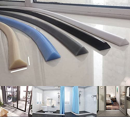 ZHXQ Umbral de Ducha Plegable Presa de Agua Barrera de Agua Tira Impermeable de Silicona Flexible umbral de Ducha tapón de Agua de Presa de Agua Parada de Flujo de Agua para separación húmeda y Seca