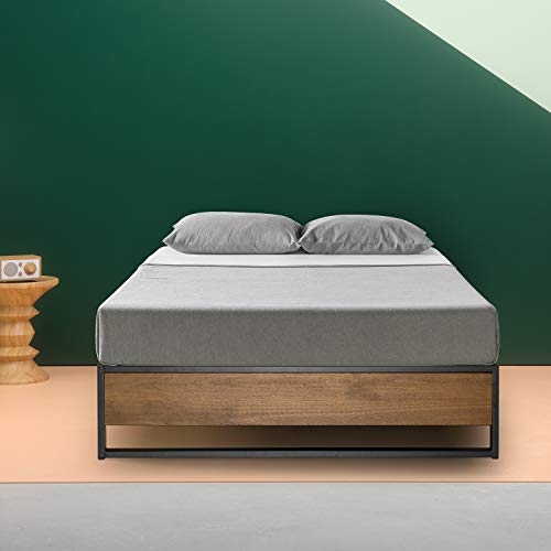 Zinus Cama de plataforma sin cabecero Suzanne de 35,6 cm, Base para colchón, Sin necesidad de usar un somier, Cama en caja, Fácil montaje, 90 x 190 cm