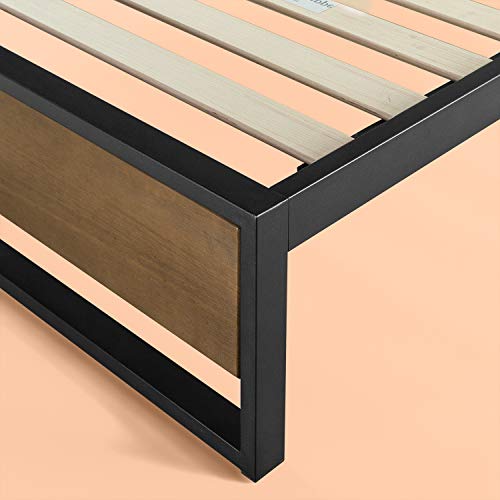 Zinus Cama de plataforma sin cabecero Suzanne de 35,6 cm, Base para colchón, Sin necesidad de usar un somier, Cama en caja, Fácil montaje, 90 x 190 cm